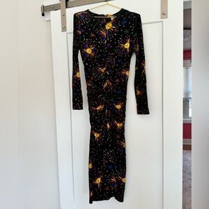 Farm Rio Rainbow Suns Midi Dress